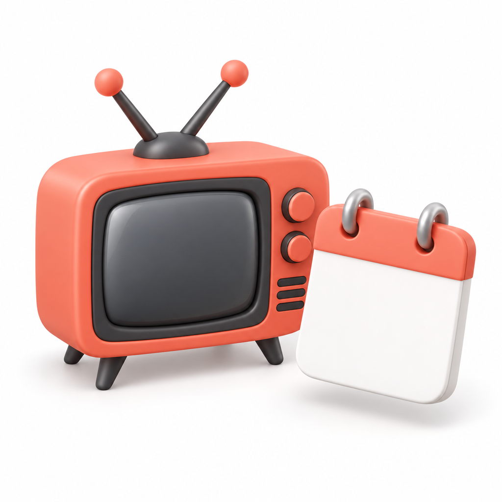 Television and calendar illustration for the 30-day IPTV digital experience plan