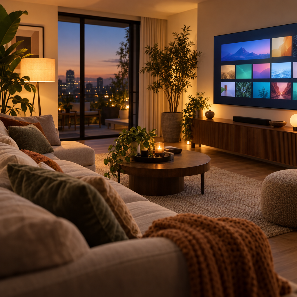 Smart entertainment – luxury digital artwork for the Orbit Classic Plan 1 Month IPTV subscription