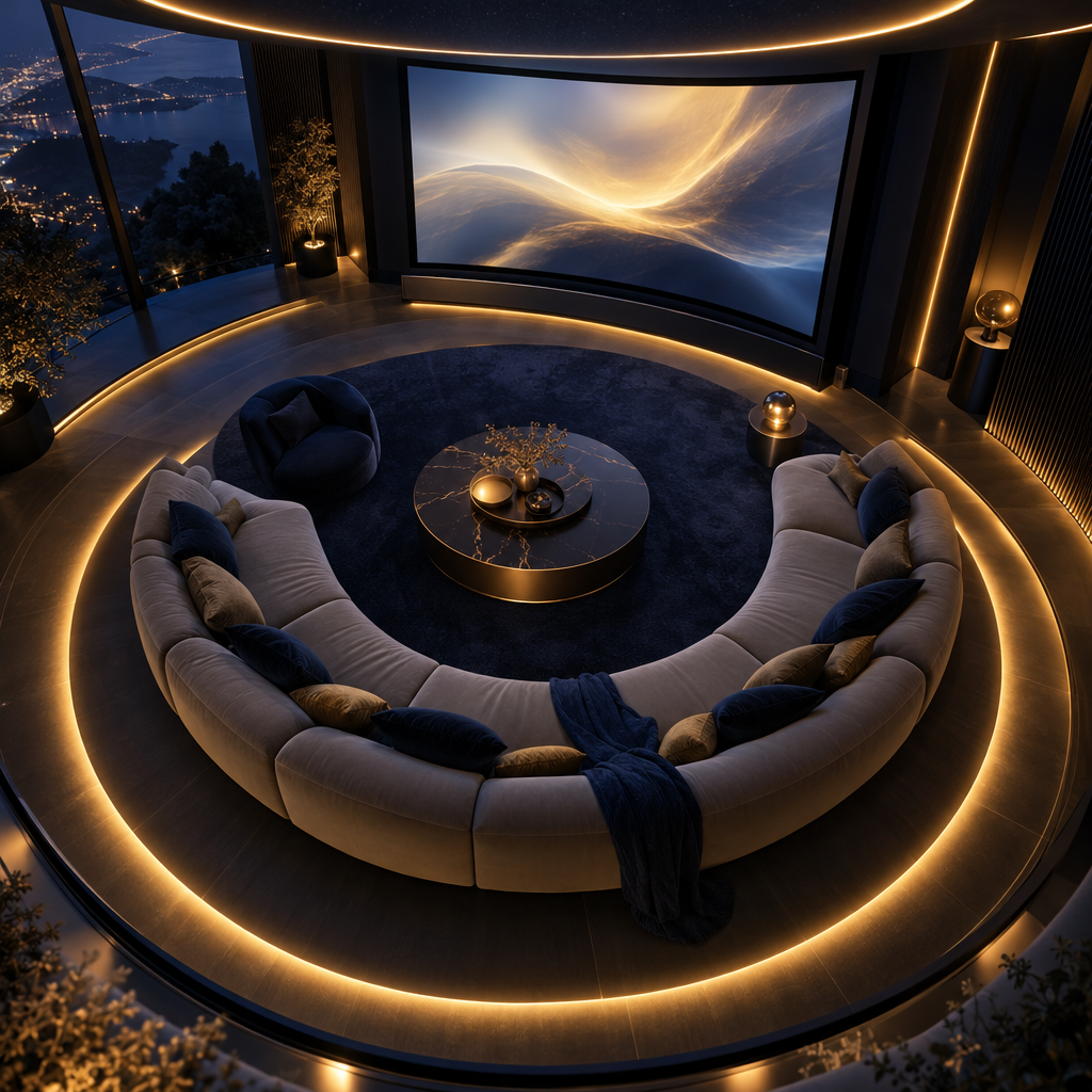 Annual streaming – luxury digital artwork for the Carbon Evening Plan 6 Months IPTV subscription