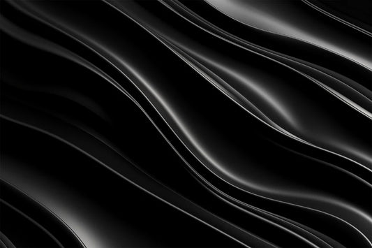 Black silk waves monochrome – luxury digital artwork for the Lumen Cinema Pass 1 Month IPTV subscription