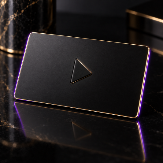 Premium pass card – luxury digital artwork for the Sapphire Essentials Plan 12 Months IPTV subscription