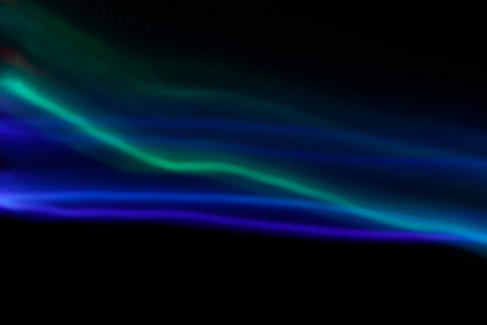Blue green light wave black – luxury digital artwork for the Violet Digital Pass 3 Months IPTV subscription