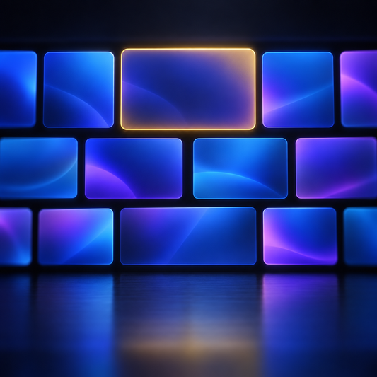 Interface tile wall – luxury digital artwork for the Velvet Home Plan 1 Month IPTV subscription