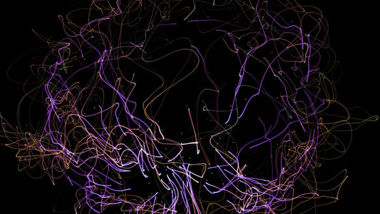 Violet light trail swirl dark – luxury digital artwork for the Nebula Membership 12 Months IPTV subscription